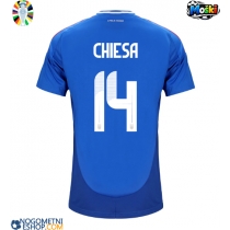 Moški Nogometni dresi Italija Federico Chiesa #14 Domači EP 2024 Kratek Rokav